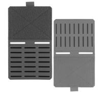 LZAQHMT Panel De Extensión MOLLE Táctico De Doble Cara - Adaptador Expansor con Cierre De Hook＆Loop para Bolsas IFAK, Chalecos Y Mochilas(Wolf Grey)