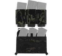 LZAQHMT Panel Frontal para Chaleco Táctico con Portacargador Triple MOLLE De 5.56 Mm - Portacargador para Airsoft para Equipo Táctico(BCP)