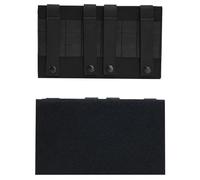 LZAQHMT Panel Táctico Multimontaje con Cierre Hook and Loop - Placa Fijación Portátil para Insignias, Sellos Y Parches Mochila (25,4 X 15,2 Cm)(Black)