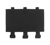 LZAQHMT Panel Táctico para Triple Cargador Panel Adaptador Liberación Rápida Molle Segunda Capa Accesorios para Triple Cargador para Chalecos Y Mochilas Airsoft(BK)