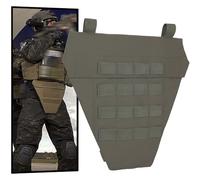 LZAQHMT Protector Táctico Ingle Abdomen Inferior, Panel Protector Entrepierna Nailon 800D, Correas MOLLE Acolchado Espuma(OD)