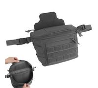 LZAQHMT Riñonera Táctica Multiusos De 3 Vías con Correa para Chaleco Táctico Hebilla De Gran Capacidad Cinturón De Herramientas para Almacenamiento Logístico De Emergencia(Wolf Grey)