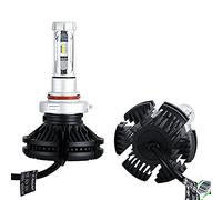 Lzcat 2 bombillas LED extremadamente brillantes para faros delanteros X3 Series 9005 HB3, impermeables, de alta potencia, 50 W, 6000 lm, kit de conversión de faros delanteros de un solo haz (9005 HB3)