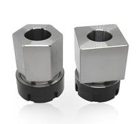 Lzcdelyxiao ER-32 Juego de bloques de pinza, cuadrado y hexagonal, soporte de sujeción, precisión de 0.001 pulgadas, alta concentricidad, mecanizado de acabado