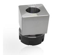 Lzcdelyxiao ER32 - Bloque de pinza cuadrado, soporte de pinza cuadrado ER32, bloque de portabrocas cuadrado ER32, soporte de acero al carbono de precisión de 0.005 mm para máquina de grabado de torno