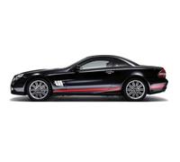 LzDQF Auto Pegatinas de Calcomanías Body Lateral,para Benz SL Class R230 R231 SL500 SL350 AMG Pegatina de Falda Lateral para Puerta de Coche,calcomanías de decoración para el Cuerpo del Coche.