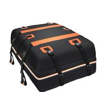 LzDQF Bolsa Techo Coche para BMW 7 Series G11 2016-2023,Portaequipajes Plegable Impermeable Caja Almacenamiento Viajes Transporte Equipaje Accesorios.,A-Black with Orange