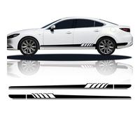 LzDQF para Mazda Axela Atenza MS MPS Demio CX-5 CX5 CX-3 CX3 Pegatina de Falda Lateral para Puerta de Coche,calcomanías de decoración para el Cuerpo del Coche.,Black
