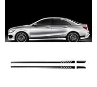 LzDQF para Mercedes Benz CLA Class CLA45 CLA35 250 300 350 AMG C117 X117 Pegatina de Falda Lateral para Puerta de Coche,calcomanías de decoración para el Cuerpo del Coche.,Red