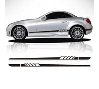 LzDQF para Mercedes Benz SLK Class R170 R171 R172 SLK55 AMG SLK200 250 Pegatina de Falda Lateral para Puerta de Coche,calcomanías de decoración para el Cuerpo del Coche.,Red