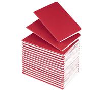 Lzerking Pequeos notadas de forrado a granel 36 Pack Mini Pocket Notebooks de bolsillo de bolsillo Set-Red Cover Notebooks 3.5 x 5.5 pulgadas 30 Hoj
