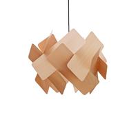 LZF LAMPS Lámpara colgante Escape de LZF, haya/color níquel, Ø 30 cm, madera