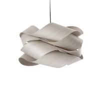 LZF LAMPS Lámpara colgante Link de LZF, gris/color níquel, Ø 69 cm, madera