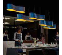 LZF LAMPS LZF New Wave lámpara colgante, azul/amarillo