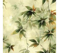 LZH-LP Papel Pintado Autoadhesivo, 44x300CM Floral Vintage Papel de Contacto Autoadhesivo Papel Tapiz Removible con Estampado de Hojas Película Decorativa