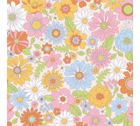 LZH-LP Papel Pintado Autoadhesivo, Papel de Contacto Tela Mate Pequeñas Flores Bosque, 44x300CM Animales Plantas Estampado Papel Pintado Desmontable Película Decorativa Rollo