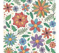 LZH-LP Papel Tapiz Autoadhesivo, 44x600CM Diseño de Hojas Florales Grueso Despegable y Adherible Vinilo Removible Papel Tapiz Colorido con Reverso Adhesivo Impermeable