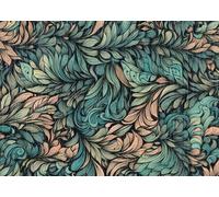 LZH-LP Papel Tapiz Autoadhesivo, 44x600CM Floral Papel de Contacto Autoadhesivo Papel Tapiz Decorativo sin Costuras con Flores Artísticas