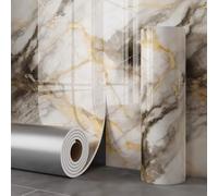 LZH-LP Pegatinas de pared autoadhesivas de mármol con fondo 3D, rollo adhesivo de PVC IXPE de 60 x 300 cm, paneles de pared con aislamiento de ruido para superficies lisas y rugosas