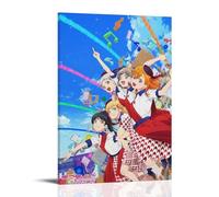 LZHCSCDY Póster decorativo de la serie de anime con texto en inglés "Love Live! Superstar!! - Póster decorativo para pared, 30 x 45 cm, estilo marco