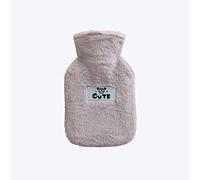 LZHLMCL Botella Agua Caliente Larga Duraciónbotella De Agua Caliente De Franela De Invierno Para Mantenerse Caliente Calentador De Manos De Auto Llenado Niña Cálida Palacio Estómago Cálido Bebé Gris