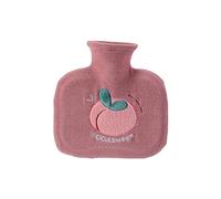 LZHLMCL Botella Agua Caliente Terapia Fría Caliente Calentador De Manos De Pvc Para Que Los Estudiantes Se Mantengan Calientes En Otoño E Invierno Con Patrón De Frutas Bordado Portátil A Prueba De Pr