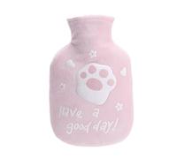 LZHLM otella Agua Caliente Terapia Fría Caliente Franela De Gato Inyección De Agua Botella De Agua Caliente Calentador De Manos De Agua Calentador De Vientre Para Niñas Rosa
