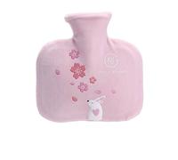 LZHLMCL Botella Agua Caliente Terapia Fría Caliente Funda De Franela Botella De Agua Caliente Llenado De Agua Botella De Agua Caliente Bolso Cálido Para Niña Rosa