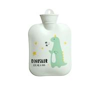 LZHLM otella De Agua Caliente Inyección De Agua De Invierno Botella De Agua Caliente Mini Bolsa De Agua Caliente De Pvc Portátil Oficina Estudiante Calentador De Manos Pequeño Dinosaurio Blanco