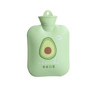 LZHLMCL Botellas De Agua Caliente Antifugas Inyección De Agua De Invierno Botella De Agua Caliente Mini Bolsa De Agua Caliente De Pvc Portátil Oficina Estudiante Calentador De Manos Verde Aguacate
