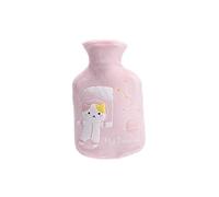 LZHLM otellas De Agua Caliente Gato Franela Llenado De Agua Botella De Agua Caliente Llenado De Agua Calentador De Manos Niñas Calentamiento Del Vientre Planeta Rosa