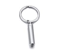 LZHLMCL Llavero Cenizas Cilindro De Acero Inoxidable Urna Llavero Hombres Mujeres Botella Colgante Píldoras Cremación Memorial Urna Cenizas Cápsula Del Tiempo