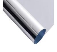 LziXan Película de ventana de privacidad unidireccional de alta definición, aislamiento térmico y protección U-V for el hogar y la oficina, 1 ud.(Silver,40x100cm)