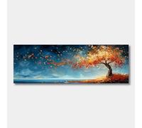 LZJAGXX Póster de lienzo extragrande del árbol de la vida, arte abstracto de pared, decoración moderna para el hogar, pintura impresa para sala de estar, imagen de 25 x 80 cm sin marco