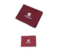 LZJPL Carteras, tarjeteros, Pinzas para Billetes, Porta chequeras y monederos para Peugeot 308CC, 308SW, 4008, 407, 607, RCZ y 307CC. Regalos y Accesorios para Mujer y Hombre,Normal-Redstyle