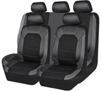 LZJPL Fundas Asientos Coche para Daihatsu Terios 1.5/Trevis/Wildcat 4X4/YRV, Juego Completo 5 Plazas, Impermeables Antideslizantes, Funda Asiento Coche Delantero Traser,Black-Grey