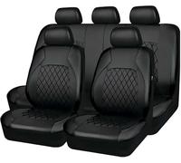 LZJPL Fundas Asientos Coche para Mazda Mazda3 BP IV Sedan 2019-, Juego Completo 5 Plazas, Impermeables Antideslizantes, Funda Asiento Coche Delantero Traser,Black
