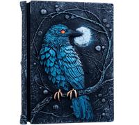 LZlightactor Diario en relieve hecho a mano, cuaderno de cuervo grabado de resina, diario de papel en blanco para escribir, cuaderno de bocetos, colección, regalos creativos, diario de decoración para