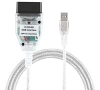 LZLRUN K+Can K+DCAN - Cable de Herramienta de diagnóstico de Coche OBD USB con Interruptor para BMW con codificación FT232RL NCS Programación Winkfp Tool32