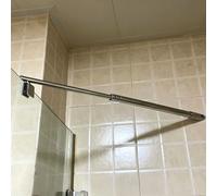 LZMZMQ Barra de Soporte de Vidrio Refuerzo para Panel De Vidrio De Ducha, Barra De Soporte para Puerta De Vidrio De Baño, Varilla De Soporte para Vidrio(2pcs,#B 30-50cm/11.8-19.7in)