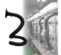 LZMZMQ Tubo ventilacion Brazo De Extracción De Humos Flexible, Manguera para Conductos De Alta Resistencia con Campana, Recolección De Polvo Y Extracción De Humos(L 2.5M/8.2ft,ID 45MM(1 7/9 In))