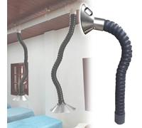 LZMZMQ Tubo ventilacion Manguera Extractora De Humos Flexible con Campana, Conducto De Aire De Extracción Y Soplado Flexible para Productos Químicos/fábricas/Taller(L 100cm/3.3 ft,ID 100MM(3 8/9 in))