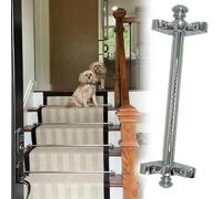 LZMZMQ Varillas para Alfombras Barras Fijas para Escaleras De Alta Resistencia, 1/2/3/5/7/9/11/13 Unidades, Varillas De Agarre De Alfombras De Cobre para Alfombra(9pack,95cm/37.4in)