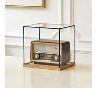 LZMZMQ Vitrina de Acrílico Vitrina Coleccionable/Caja De Plástico A Prueba De Polvo para Regalo De Cumpleaños/Favor De Fiesta, Modelo Grande/muñeca Contenedor(25x25x40cm/10x10x16inch)