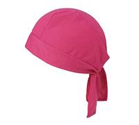 LZPCarra Gorras plegables hechas a mano con estampado soild de algodón para la caída del cabello, Rosa intenso., Talla única