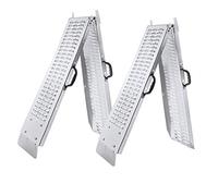 LZQ 2 rampas plegables de carga de máx. 400 kg/par para moto y rampa de acceso 180 x 22,5 x 4,5 cm por pieza para motocicleta, ATV, quad, coche