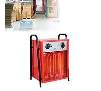 LZQ Calefactor eléctrico de ahorro de energía de 9 kW, calentador eléctrico industrial profesional, ventilador de construcción con 3 niveles de calefacción, termostato integrado