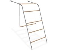 LZQ Columpio de madera para pollos, escalera de 5 niveles, barra para gallineros de madera, parque infantil para gallineros y recintos libres