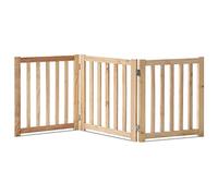 LZRS Puerta Independiente de Madera Maciza para Mascotas, Puertas de Madera para Perros, Puertas de Madera Natural para Perros para la casa, Puerta de Perro para escaleras, Valla de Seguridad