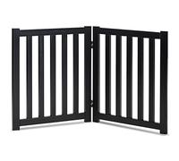 LZRS Puerta Plegable de Madera de Roble para Mascotas, Puerta de Madera para Perros, Puerta para Gatos, Puerta para Mascotas con Collar para Mascotas para casa, Puerta, escaleras, Valla de Seguridad